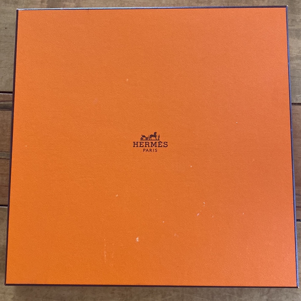 Hermes silk scarf in original box